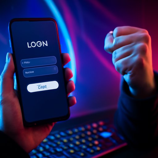 x5 login screen on Android phone